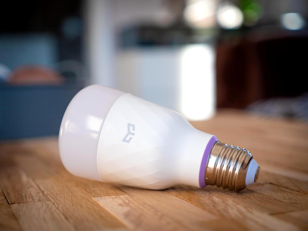 Modern smart home devices on a shelf